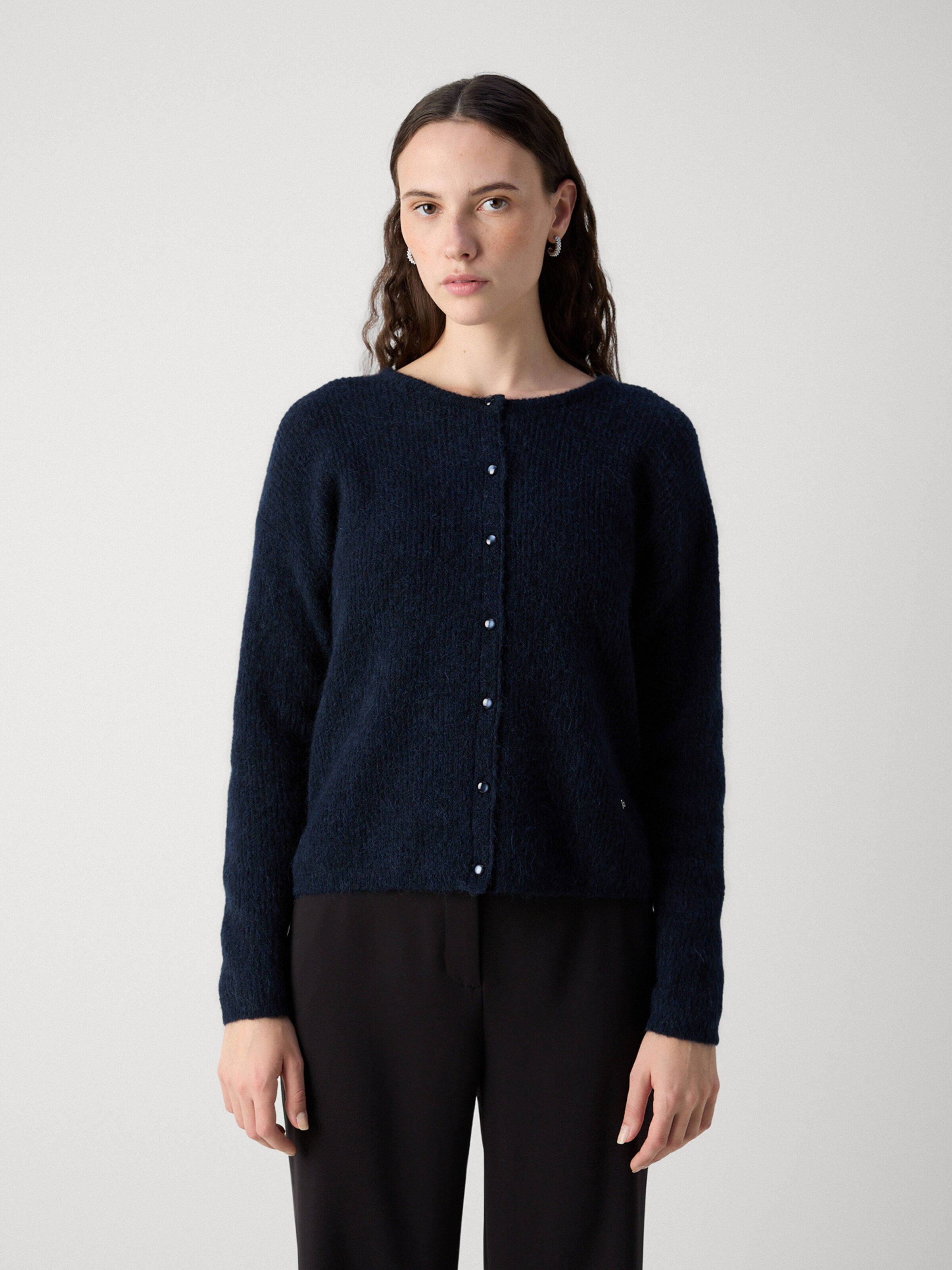 MOS MOSH Knit Cardigan 'MMAlmine' in Navy | ABOUT YOU