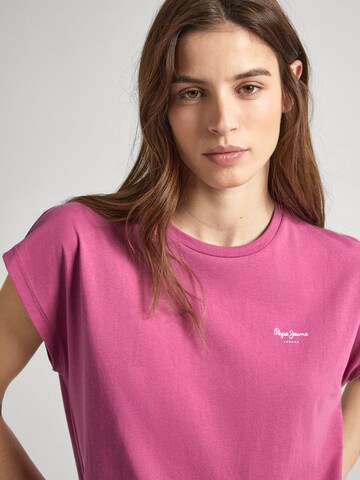 Tricou 'LORY' de la Pepe Jeans pe roz