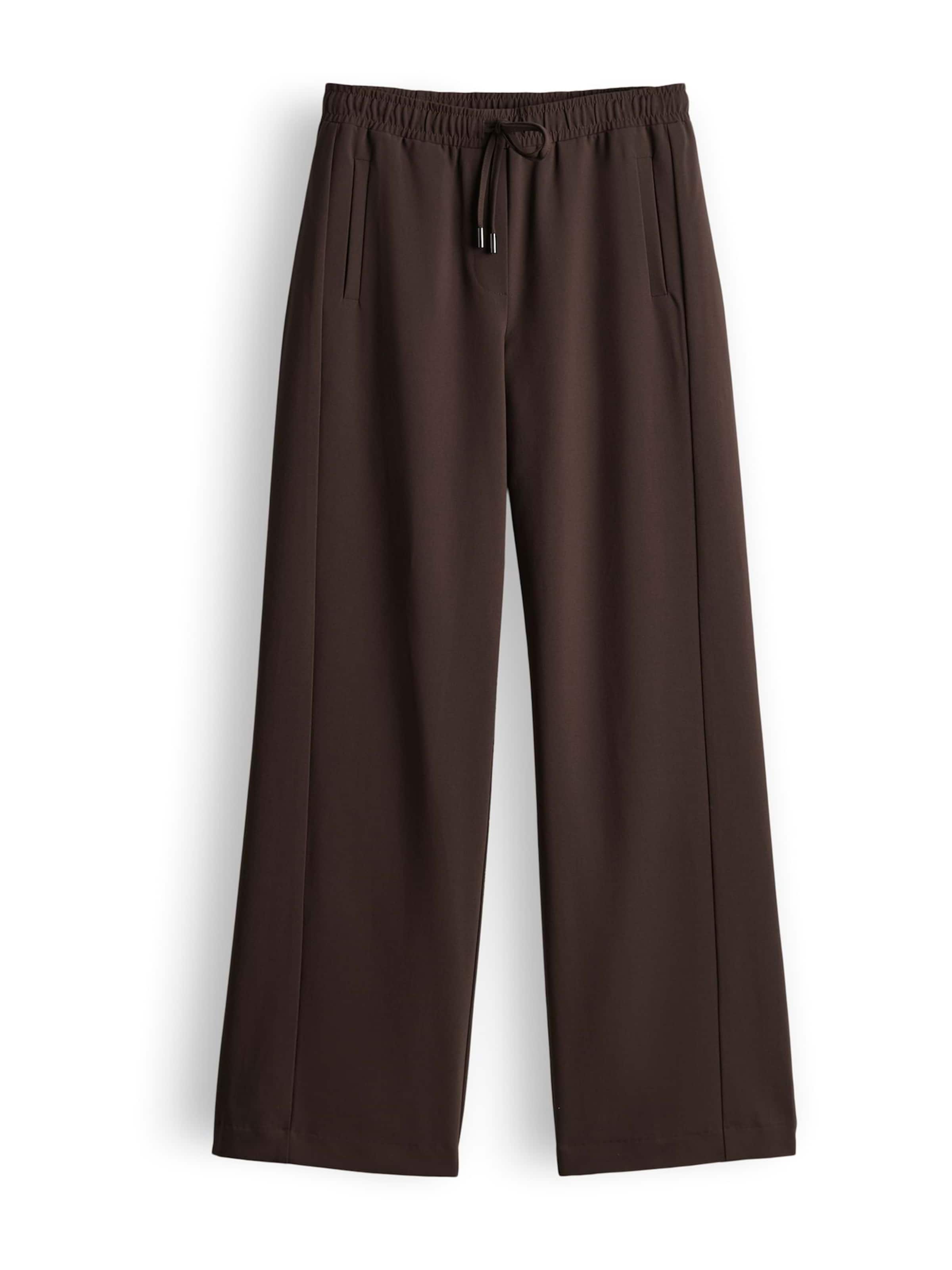 OPUS Loose fit Pants 'Melane' in Brown: front