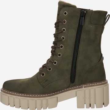 Bottines à lacets MUSTANG en vert