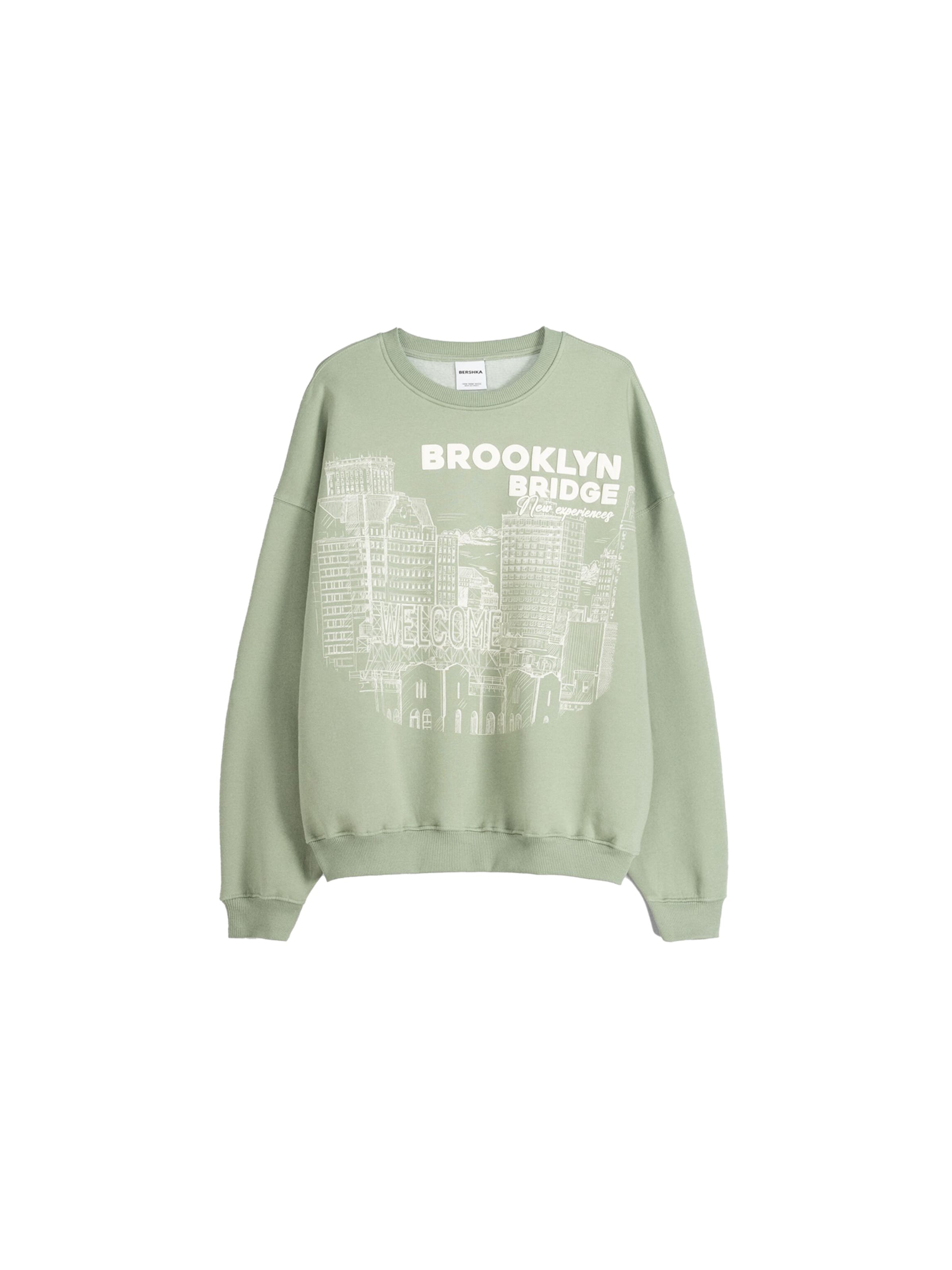 Felpa bershka verde deals