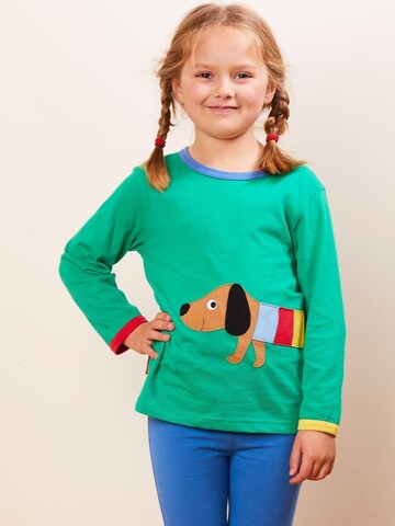 Toby Tiger Shirt 'Dackel-Applikation' in Green: front