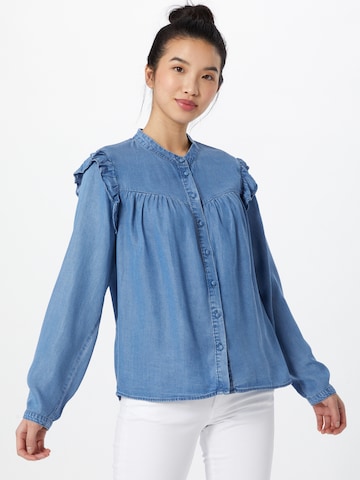 ONLY Blouse 'Earth' in Blauw: voorkant