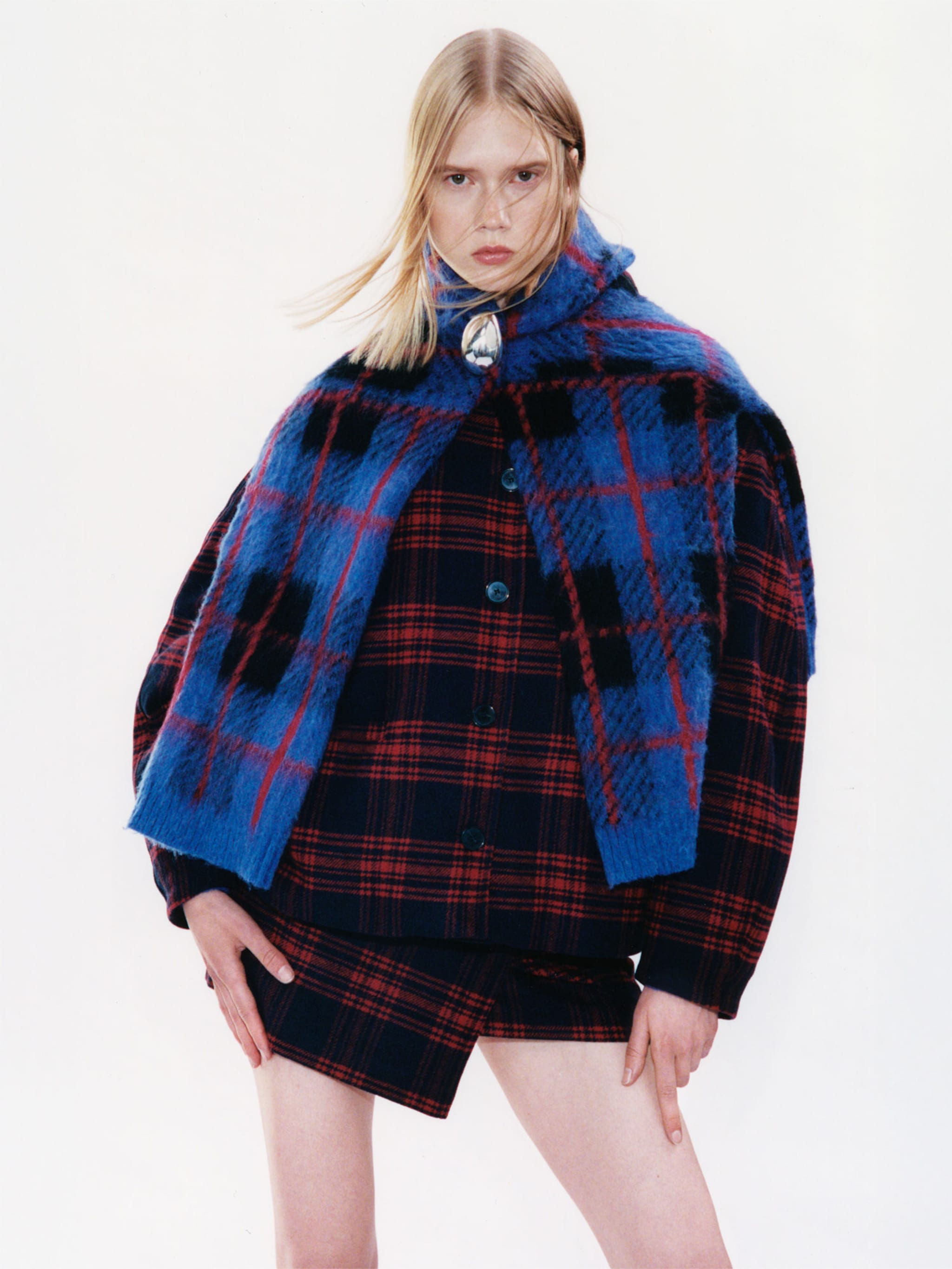 EDITED Producten Rok 'Simay Wool' Rood