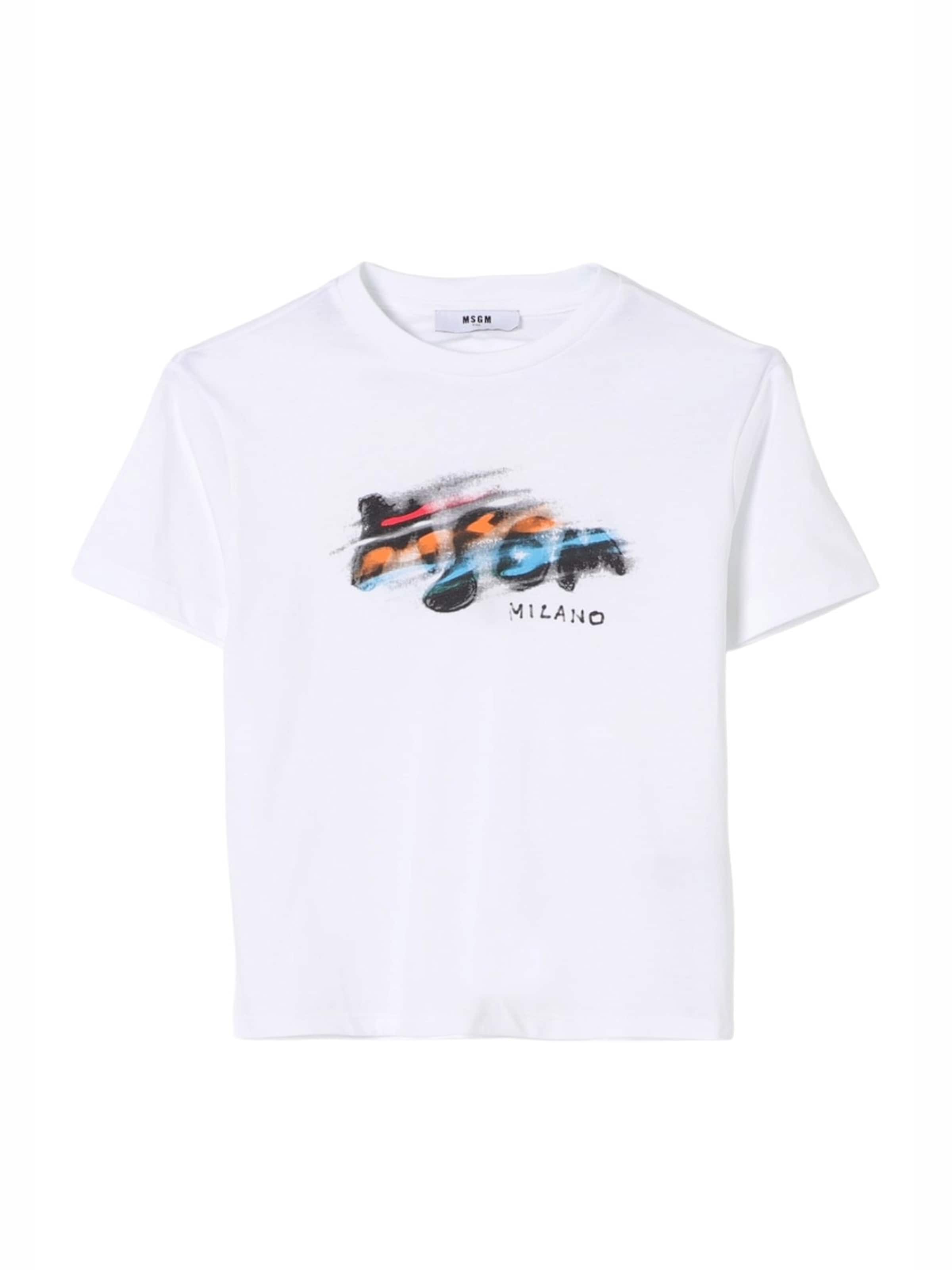 T-Shirt MSGM en blanc : devant