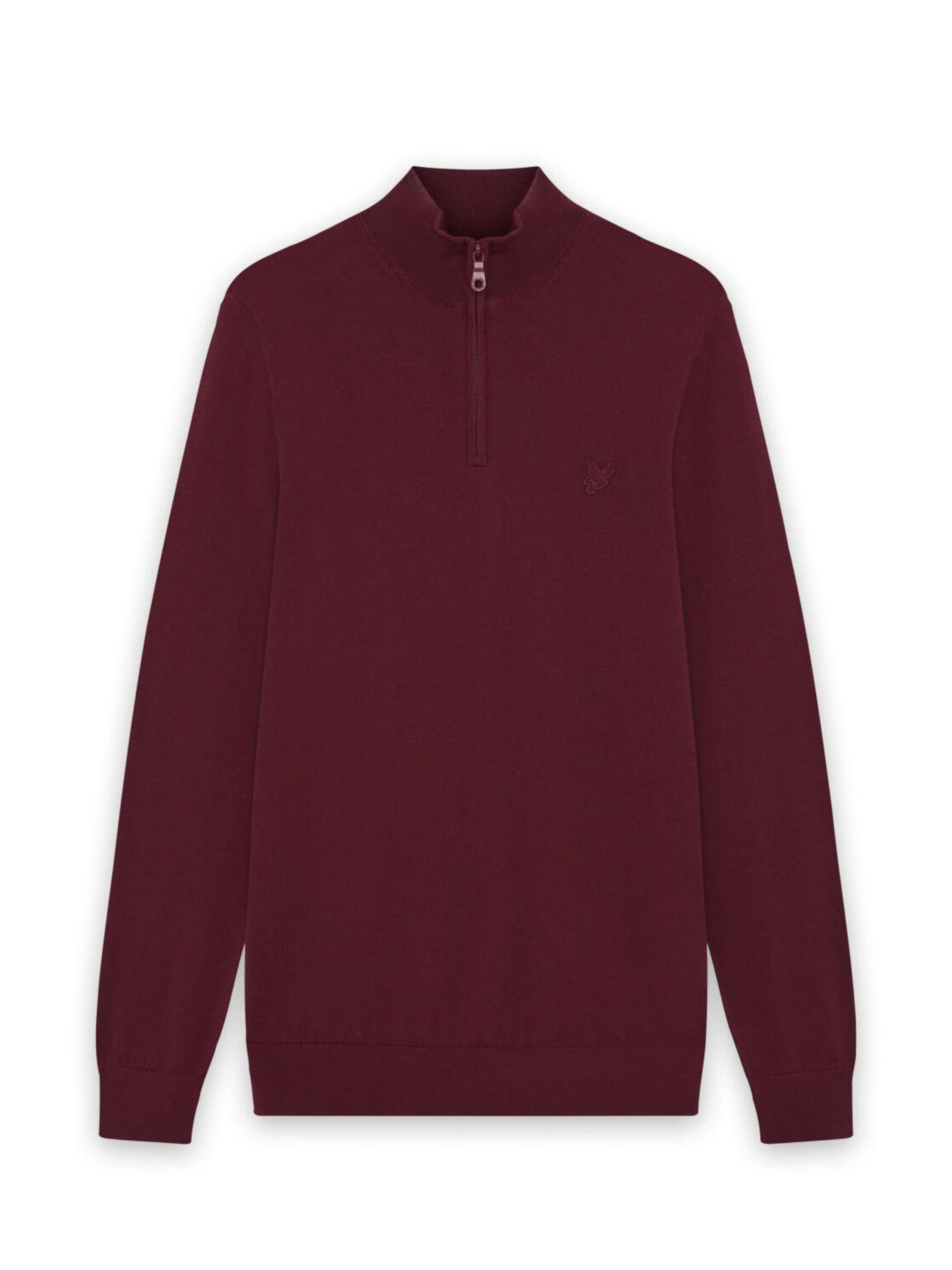 Lyle & Scott Pullover 'Tonal Eagle' in Rot: Vorderseite