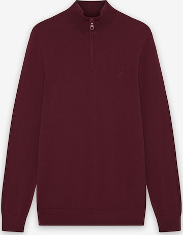 Lyle & Scott Pullover 'Tonal Eagle' in Rot: Vorderseite