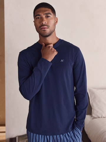 Next - Pijama comprido em azul