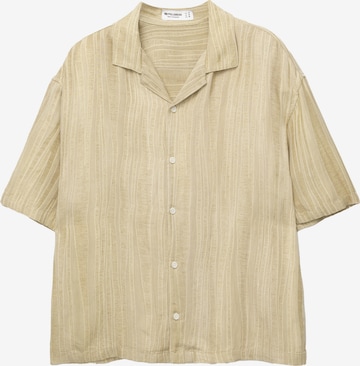 Pull&BearComfort Fit Košulja - zelena boja: prednji dio