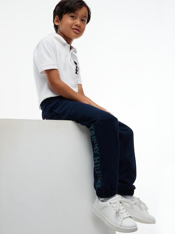 mėlyna TOMMY HILFIGER Siaurėjantis Kelnės
