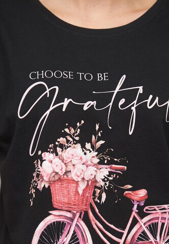 Cloud5ive Shirt 'Grateful/Bike01' in Black