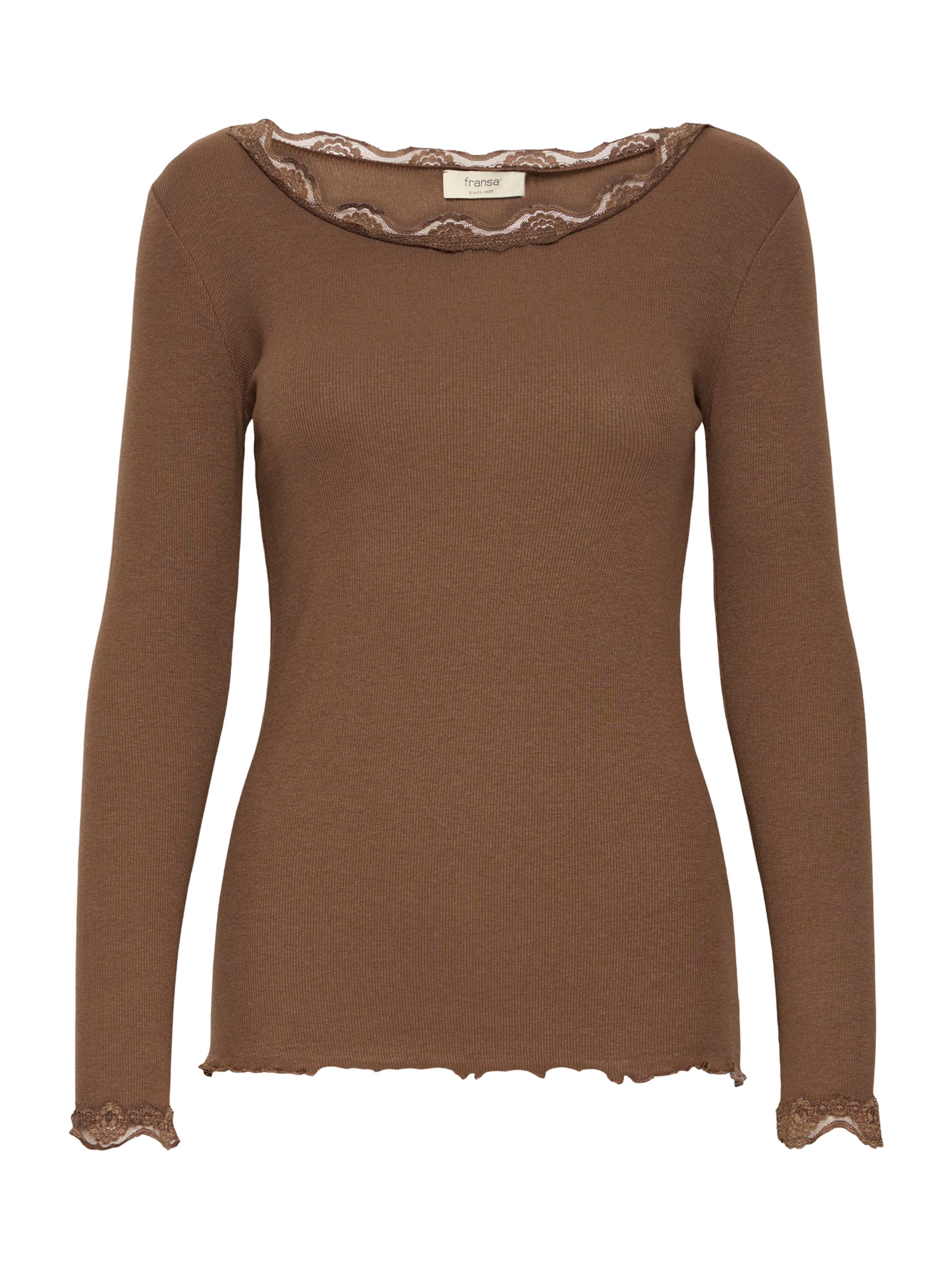 Fransa - Camiseta 'FRHIZAMOND' en marrón: frente