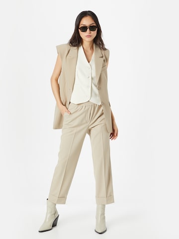 Regular Pantalon à plis 'Culane' Someday en beige