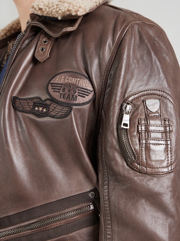 Mauritius Between-season jacket 'Starpilot' in Brown