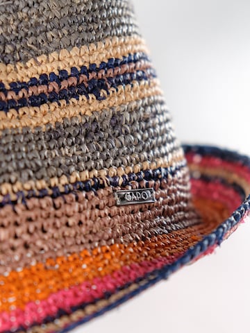 CAPO Hut 'Strohhut, Trilby, bunt'‌‌‌‌‌‌ in Mischfarben