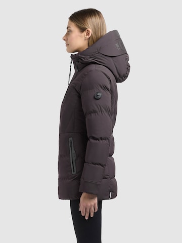 khujo Winter Jacket 'Rabb2' in Purple