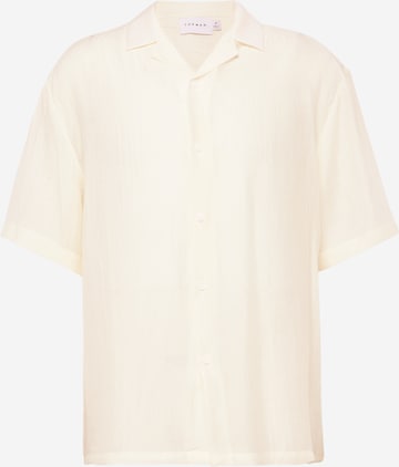 Fit confort Chemise TOPMAN en beige : devant