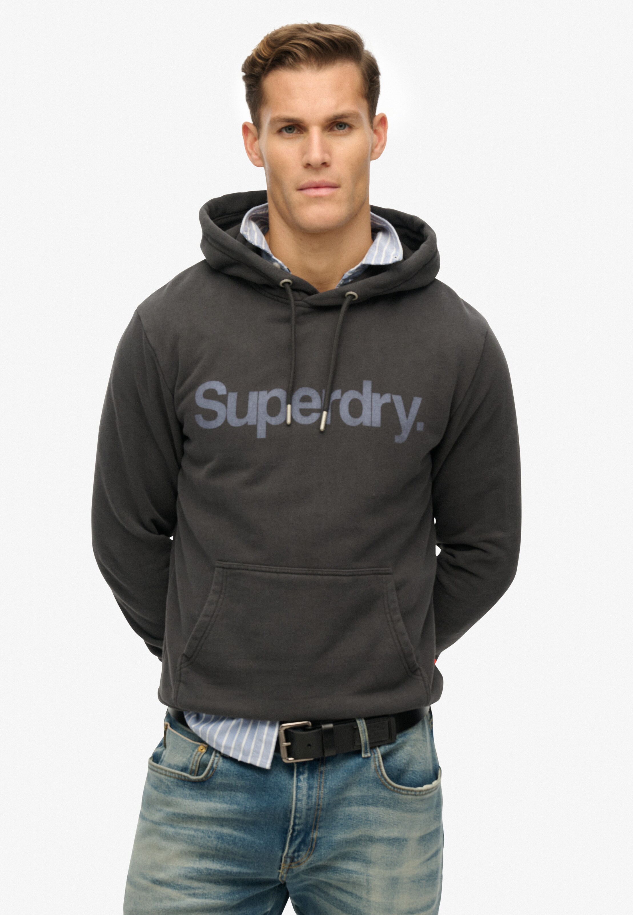 Felpa 'City' di Superdry in nero: frontale