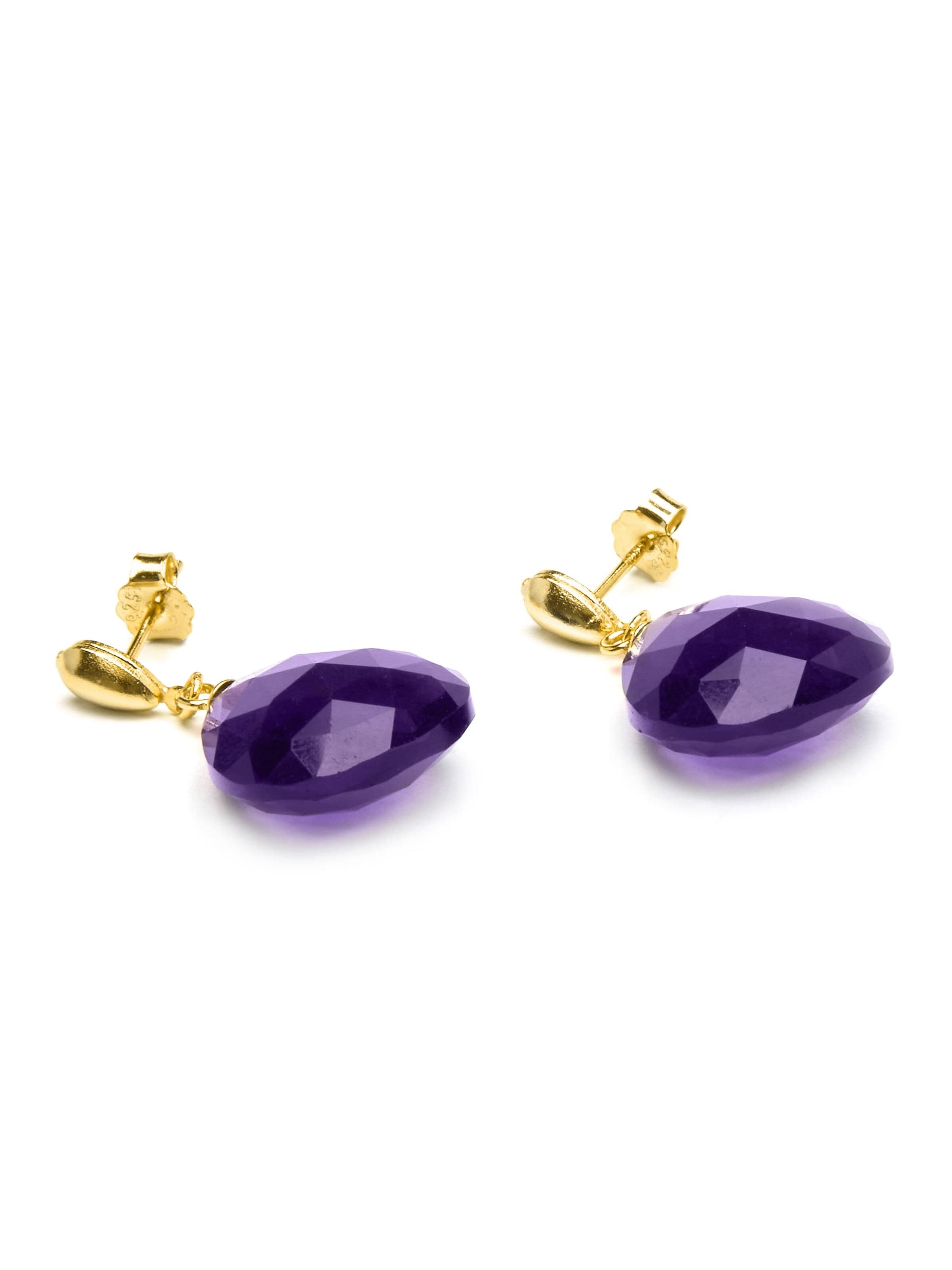 Luxenter Earrings 'Zoqoyi' in Purple