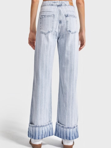 Regular Jean 'Straight High Rise Jeans' IT'S BASIC en bleu