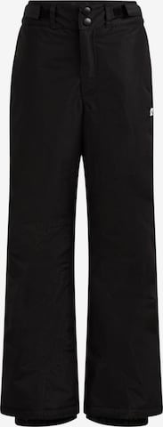 WE Fashion Regular Функционален панталон в черно: отпред
