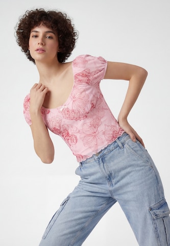 MYMO - Blusa em rosa