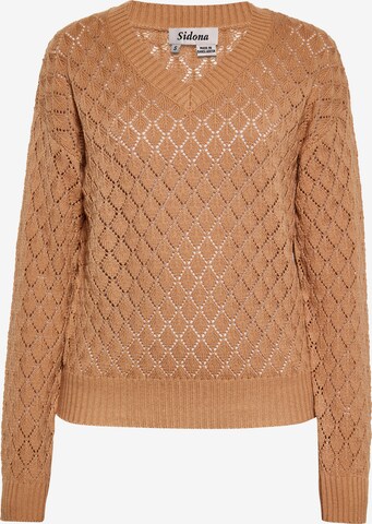 Sidona Sweater in Brown: front