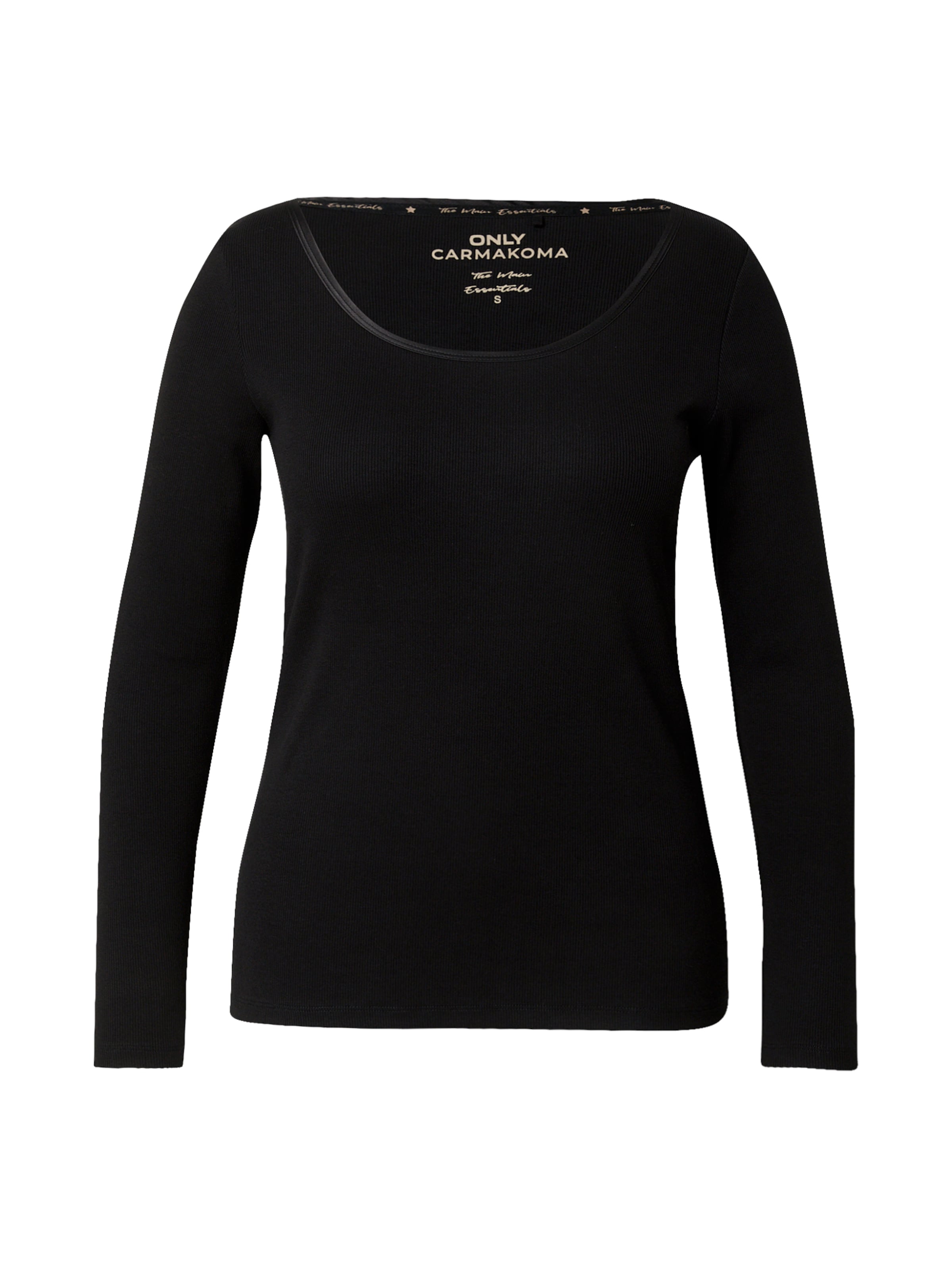 Maglietta 'CARRIBBI' di ONLY Carmakoma in nero: frontale