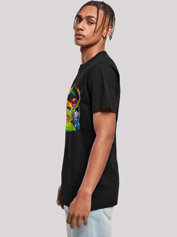 F4NT4STIC Shirt 'Disney Muppets Group Circle' in Black