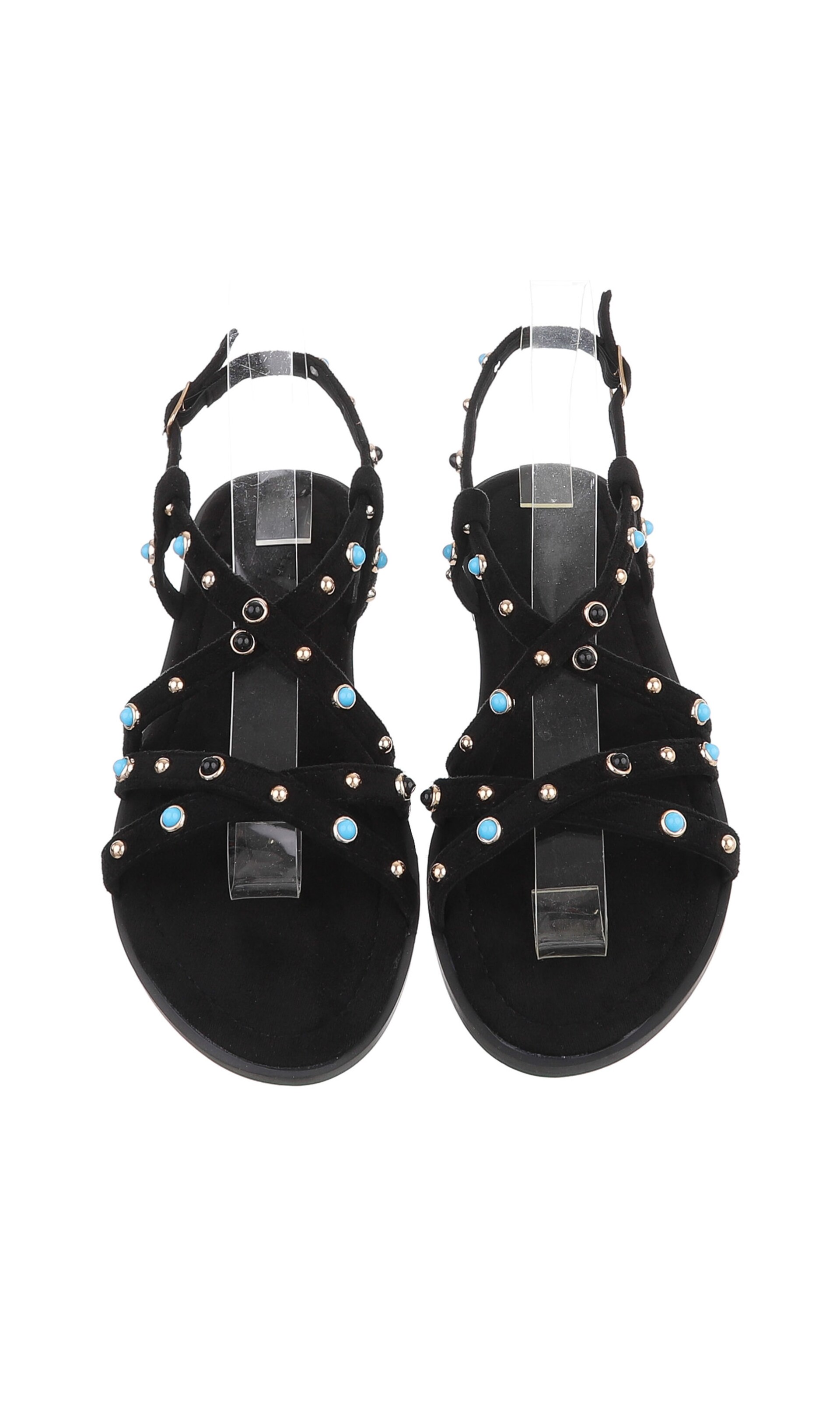Ital-Design Strap Sandals in Black
