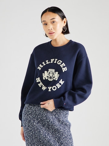 Sweat-shirt TOMMY HILFIGER en bleu : devant