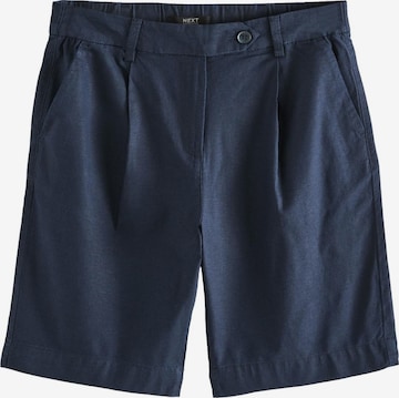 Next Pleat-front trousers in Blue: front