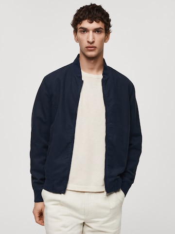 MANGO MAN Between-Season Jacket 'Mael' in Blue: front