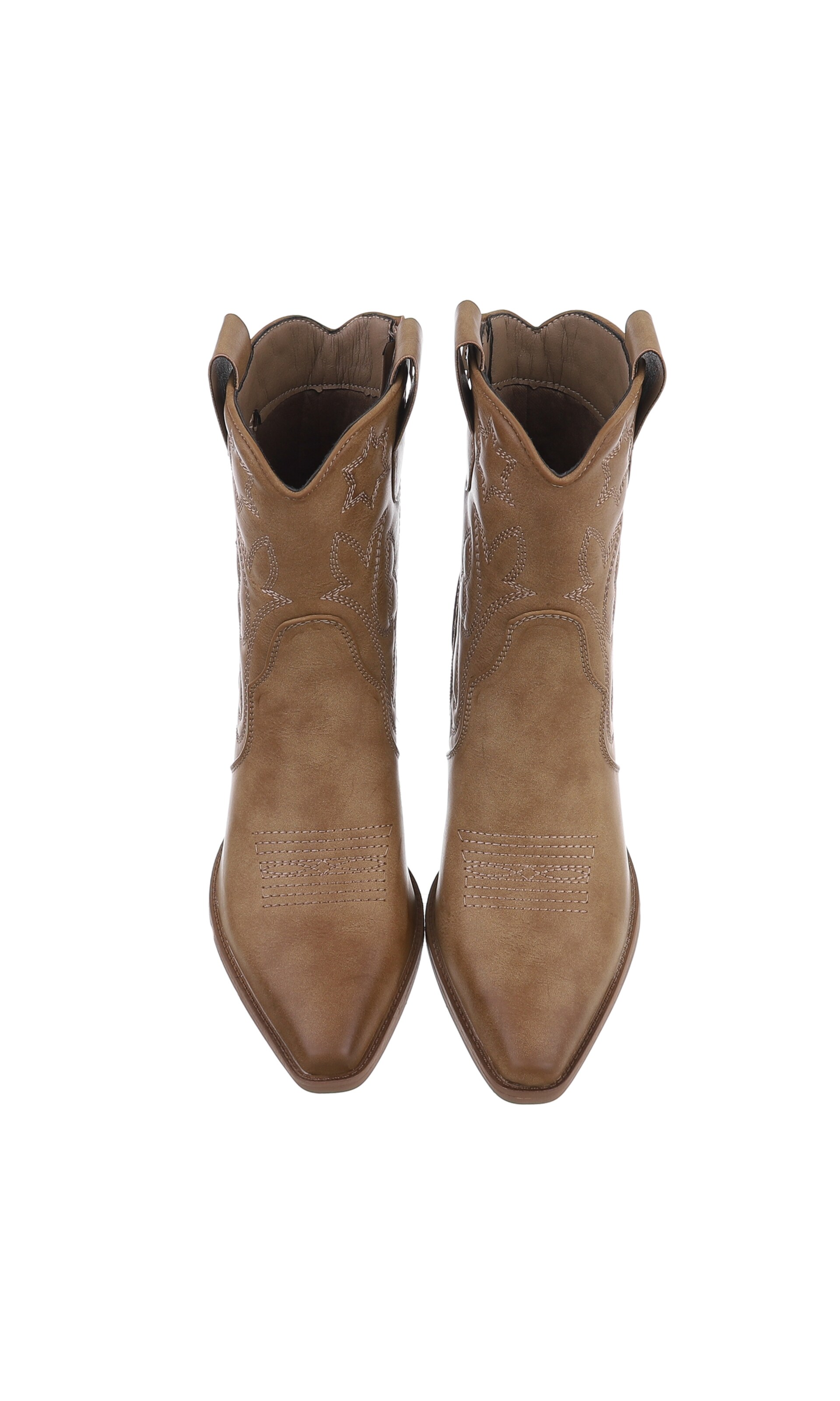 Ital-Design Cowboy Boots in Brown