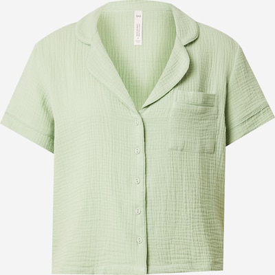 Pižaminiai marškinėliai iš Hunkemöller, spalva – pastelinė žalia, Prekių apžvalga
