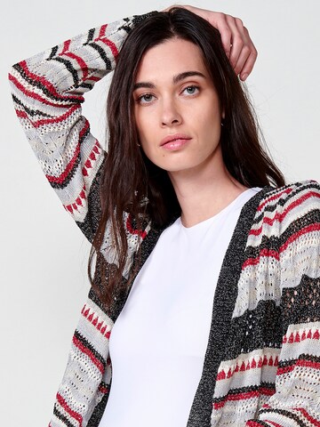 Cardigan KOROSHI en mélange de couleurs
