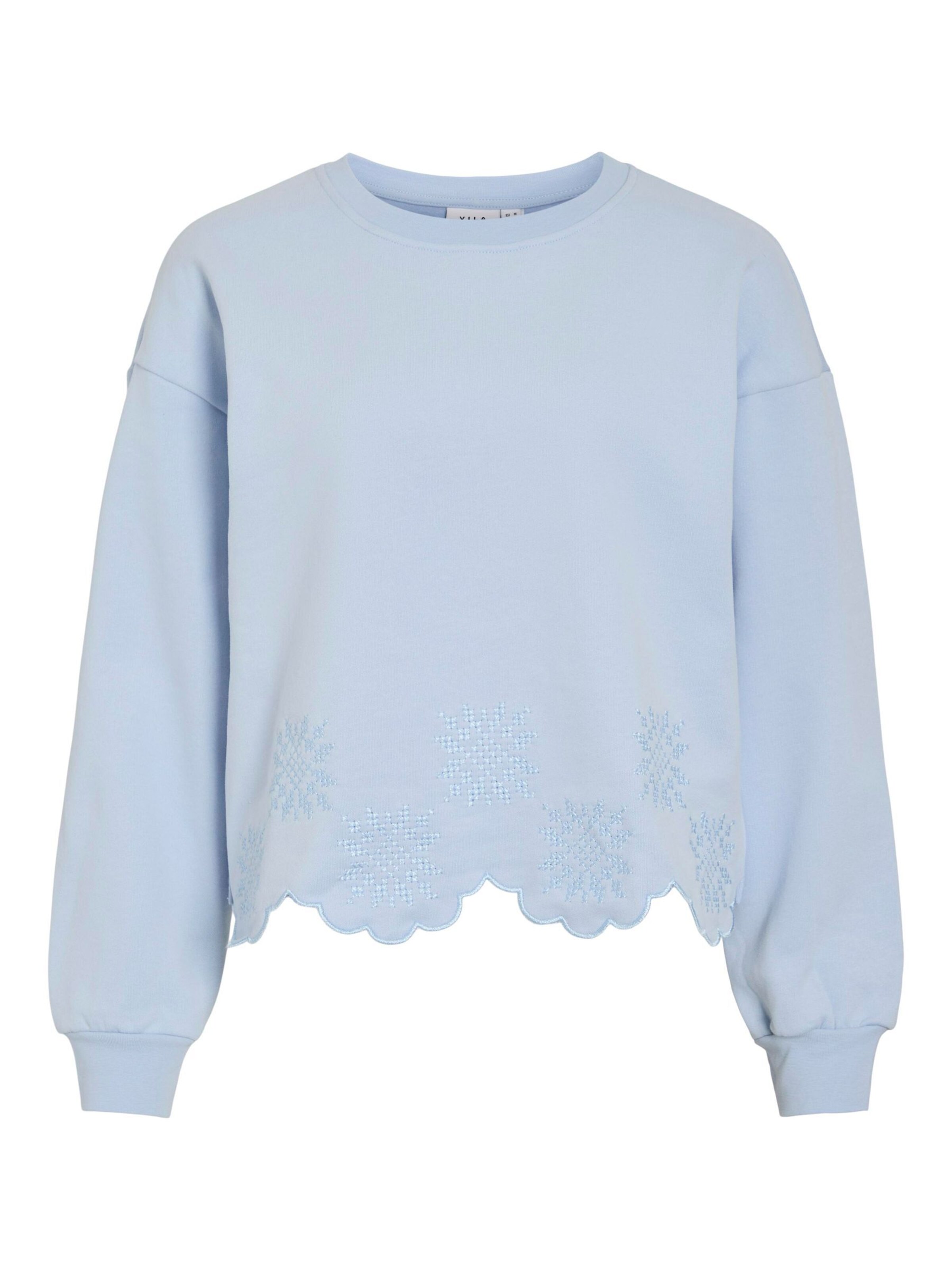 Sweat-shirt 'VIHailey' VILA en bleu : devant