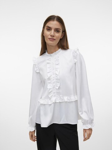 VERO MODA Bluse i hvid