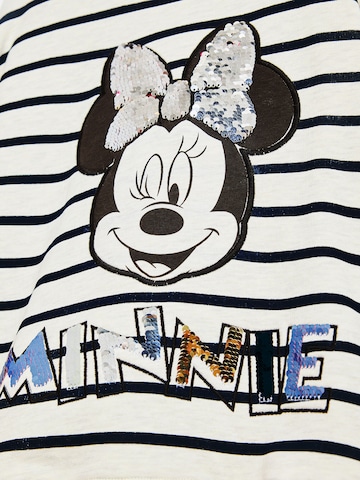 Desigual Μπλούζα φούτερ 'Minnie Mouse' σε λευκό