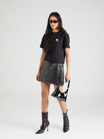 Karl Lagerfeld Shirt 'Ikonik' in Black