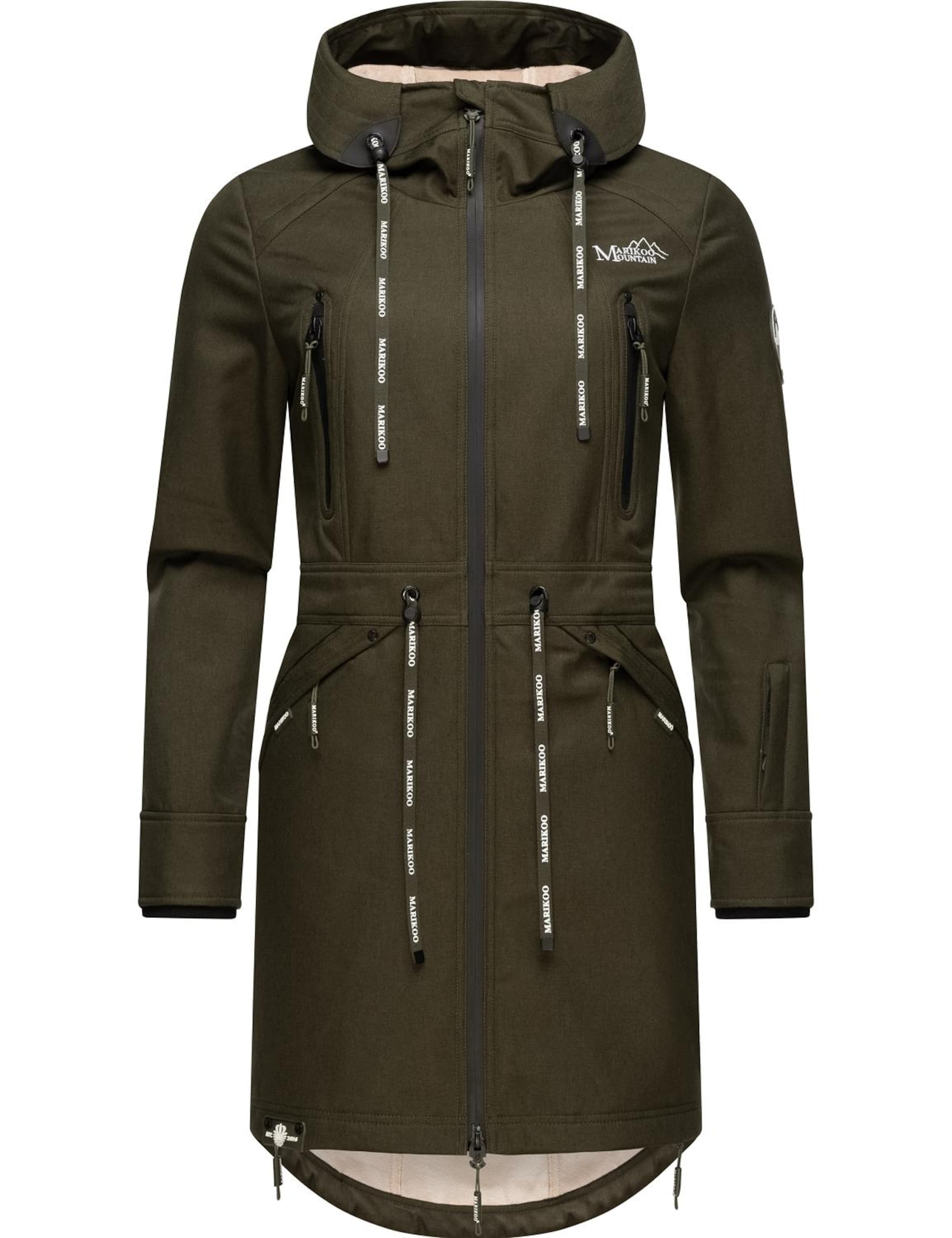 MARIKOO Prechodná parka - Zelená: predná strana