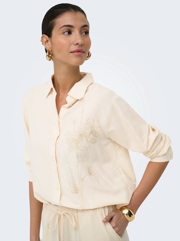 ONLY Blouse 'ONLLAUREL' in Beige