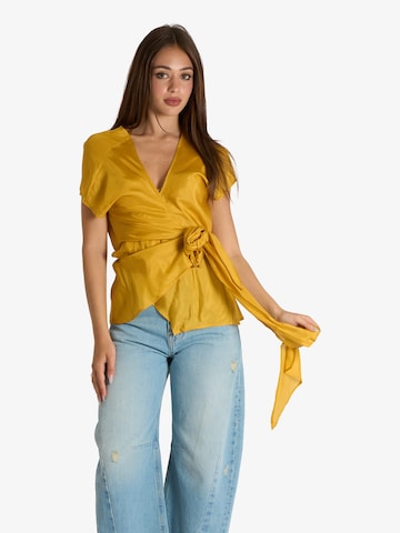 Merci Blouse in Geel: voorkant