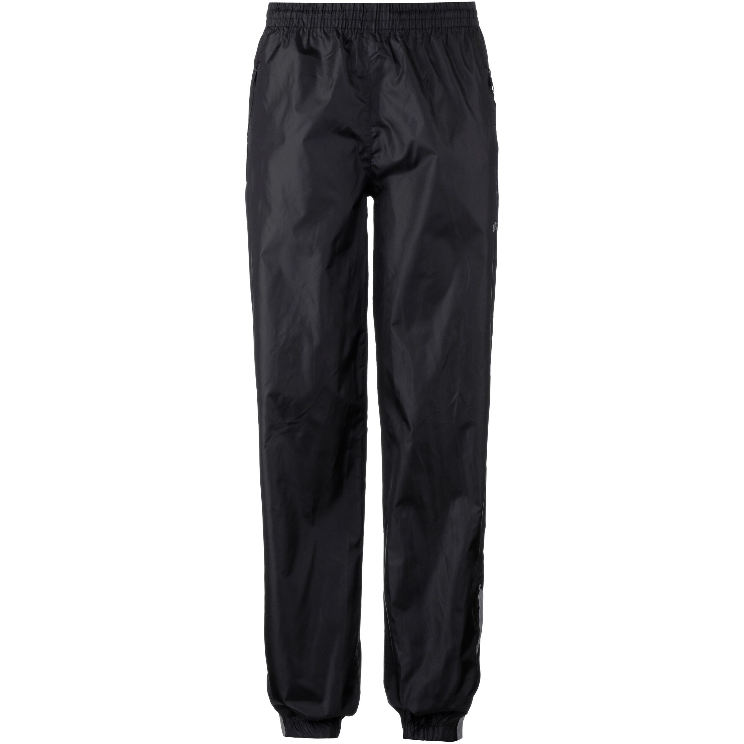 CMP Tapered Outdoor Pants in Black: front