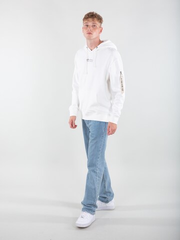 Sweat-shirt ALPHA INDUSTRIES en blanc