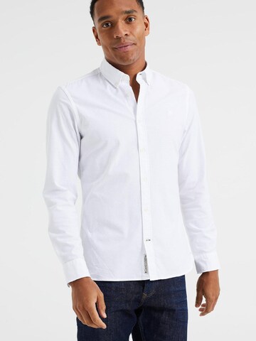 WE Fashion Slim fit Button Up Shirt in White