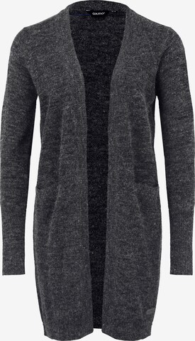 Oxmo Knit Cardigan 'Neli' in Grey: front