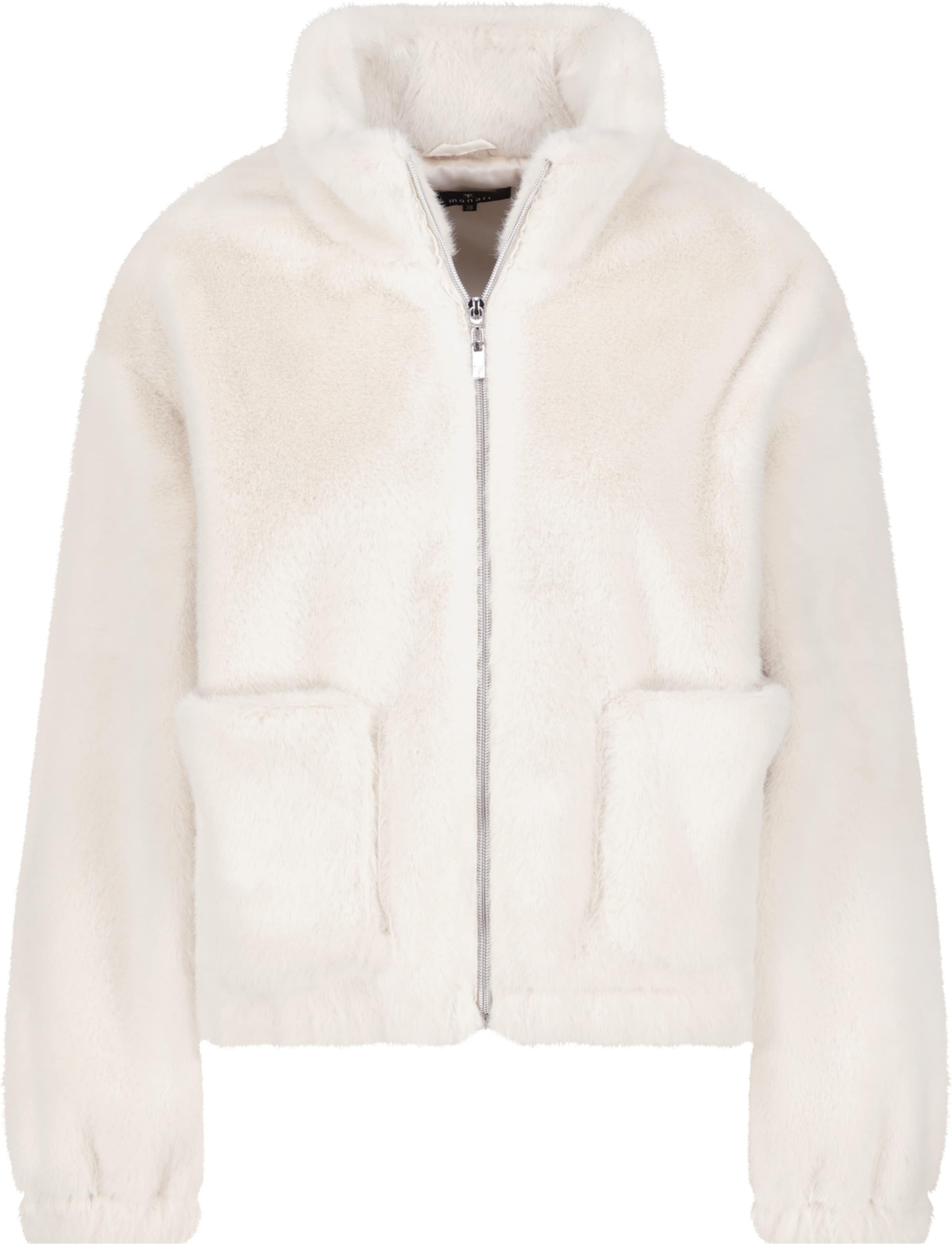 monari Φθινοπωρινό και ανοιξιάτικο μπουφάν σε λευκό: μπροστά