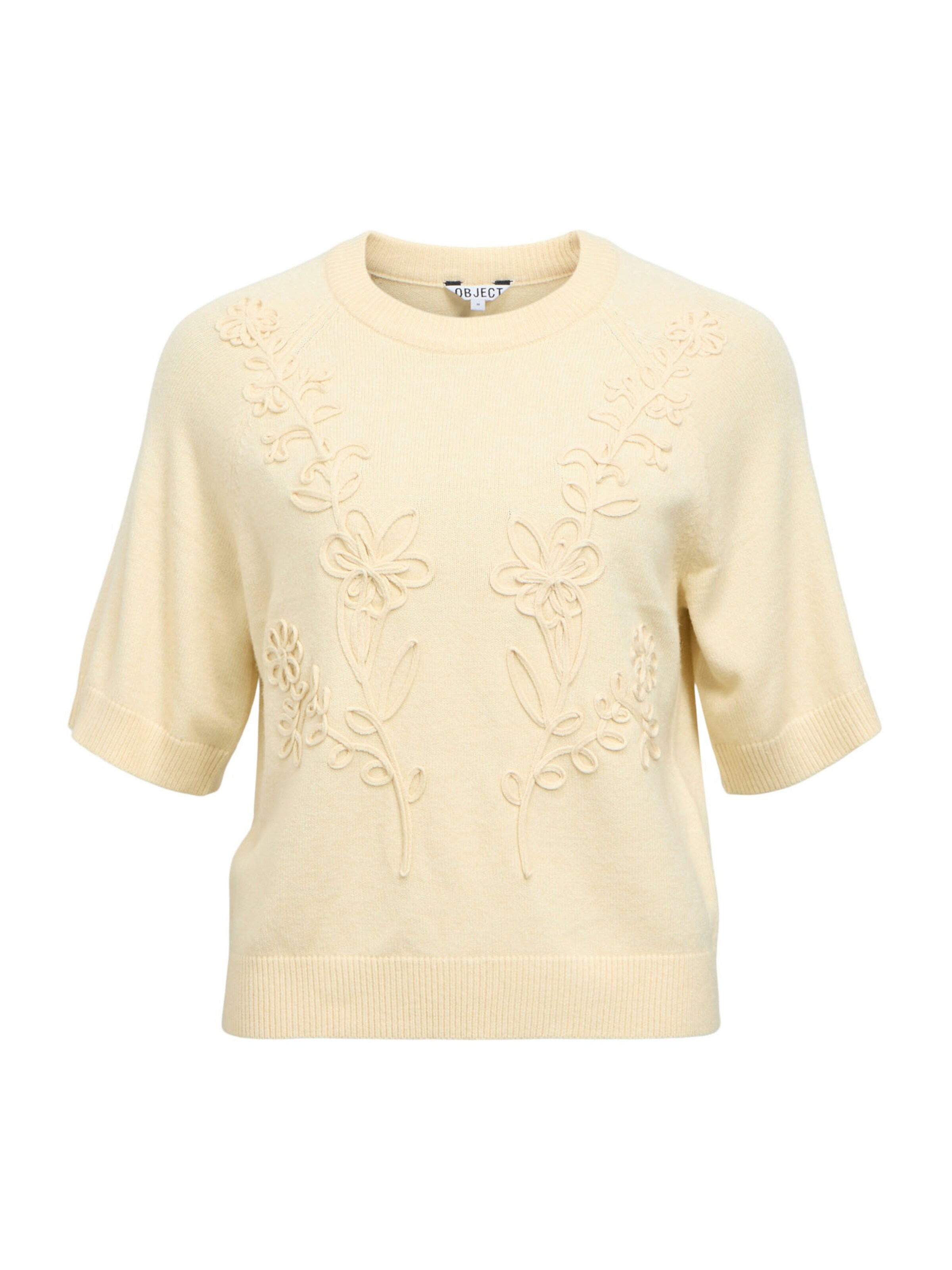 OBJECT Свитер 'OBJLANEY RUBIN' в Бежевый: спереди