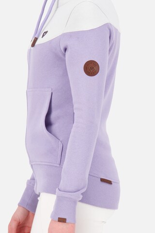 Alife and Kickin Zip-Up Hoodie 'ValenaAK' in Purple